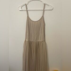 Mystree Beige Mini Dress